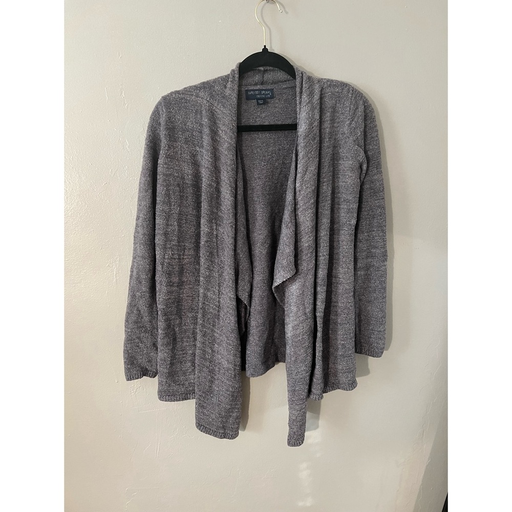 Barefoot Dreams Grey Cozy Cardigan, Size 12/14
